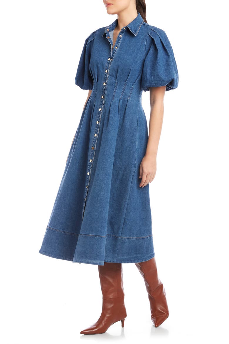 Esme Denim Shirtdress, Alternate, color, DENIM