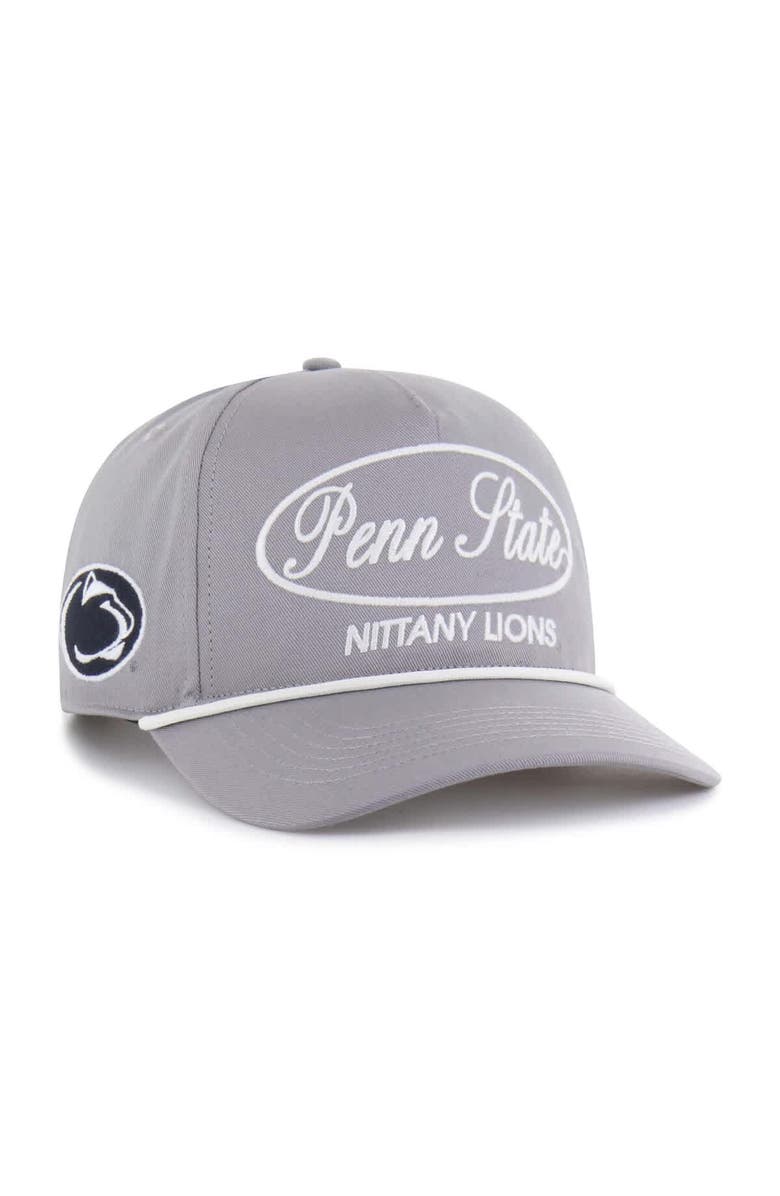'47 Men's '47 Gray Penn State Nittany Lions Contemporary Basics Foundational Rope Hitch Adjustable Hat, Main, color, Gray
