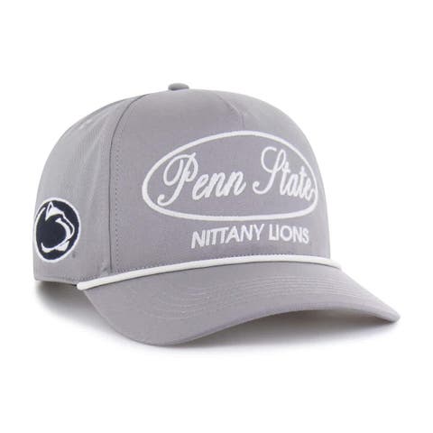 Men's '47 Gray Penn State Nittany Lions Contemporary Basics Foundational Rope Hitch Adjustable Hat