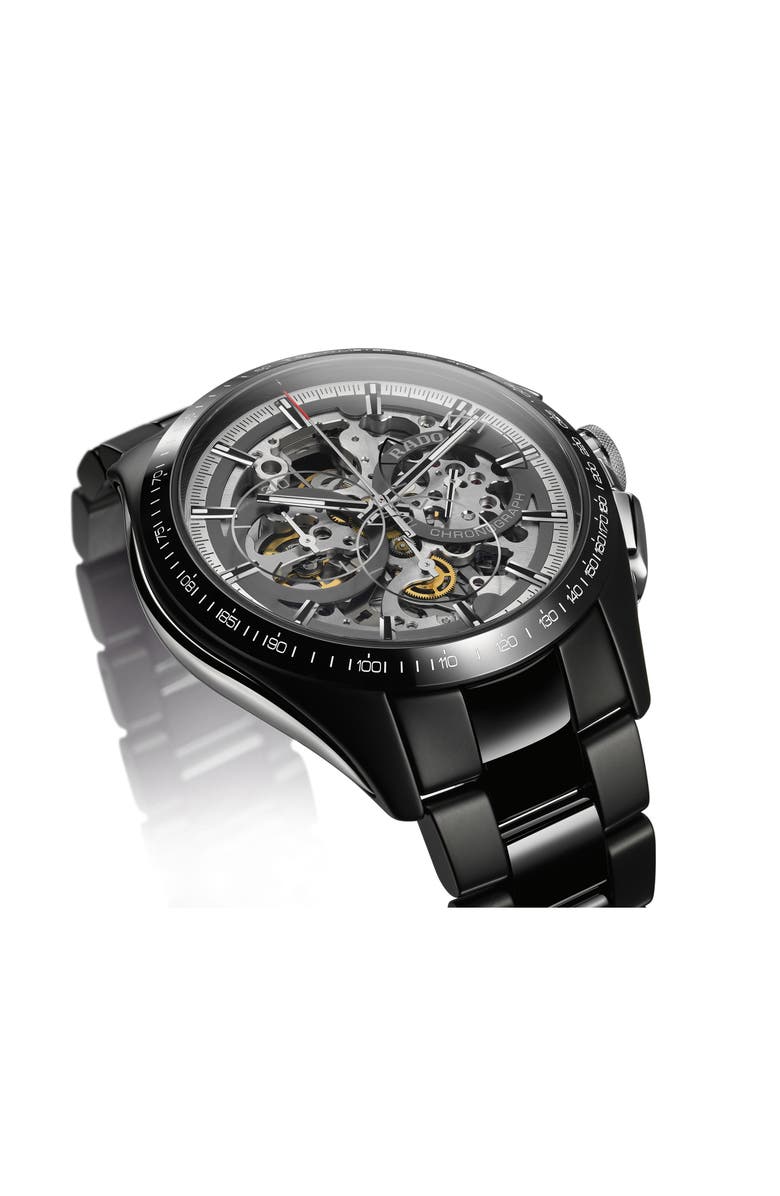 RADO HyperChrome Exhibition Automatic Chronograph Bracelet Watch, 45mm, Alternate, color, 