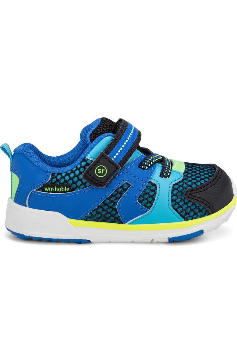 Stride Rite Kids' SRtech Velocity Sneaker, Alternate, color, Black/Blue