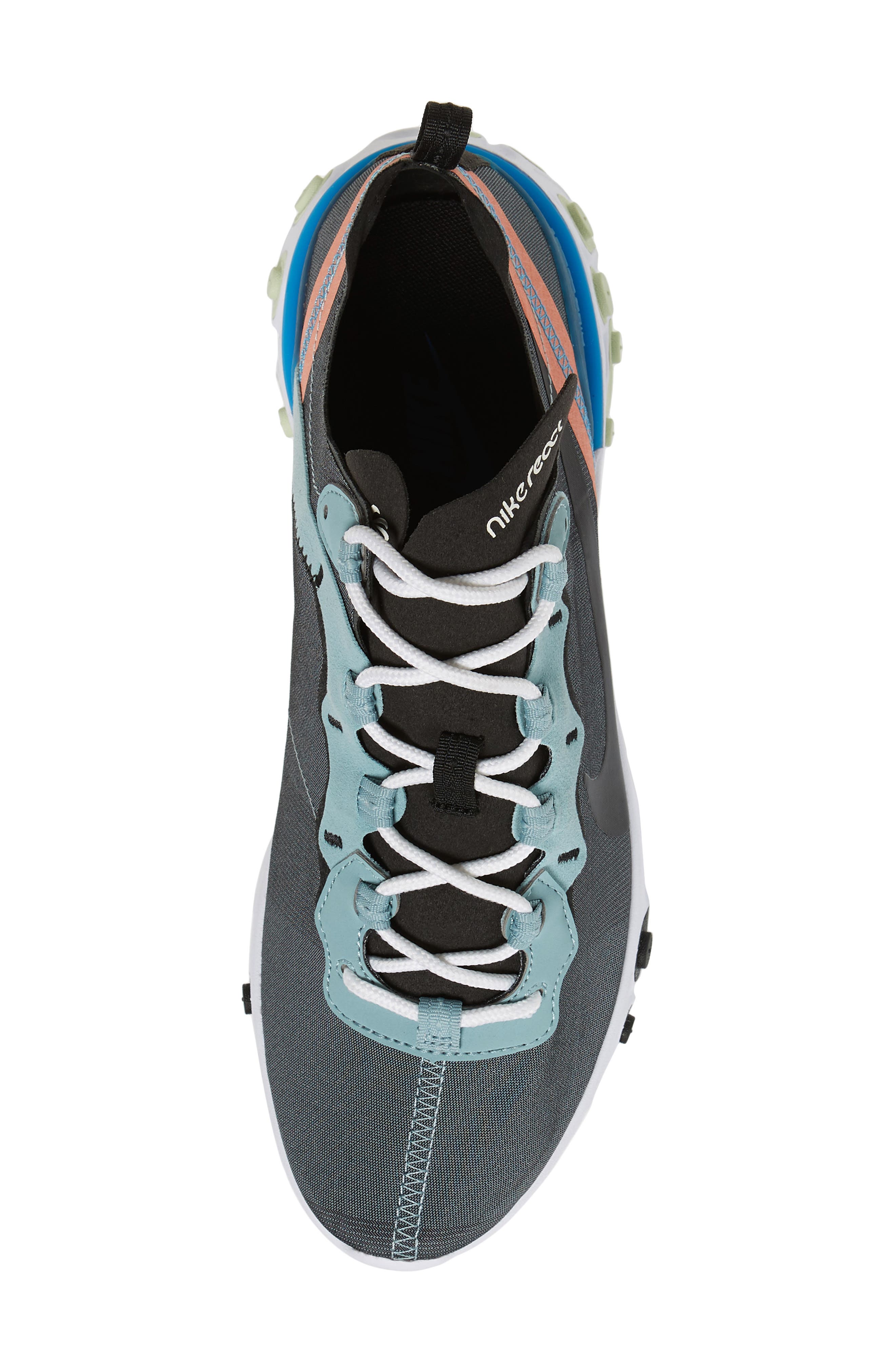 React Element 55 Sneaker, Alternate, color, OCEAN CUBE/ BLACK/ PINK QUARTZ