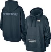Jordan Brand Women's Jordan Brand  Navy Golden State Warriors Courtside Statement Edition Oversize Pullover Hoodie
