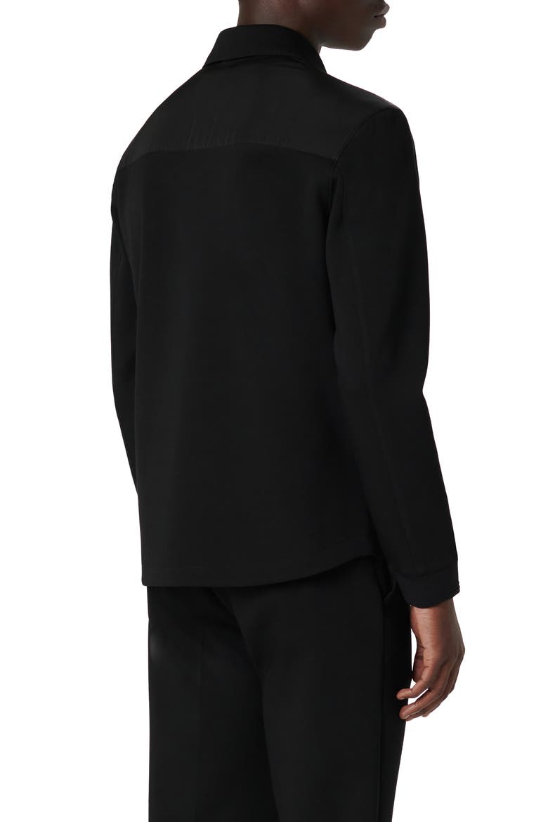 Knit Shirt Jacket, Alternate, color, BLACK