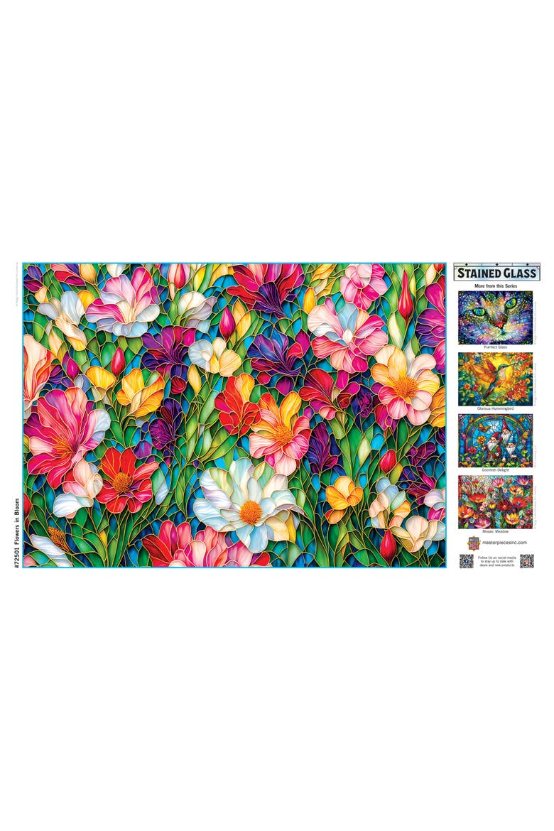 Flowers in Bloom 1000pc Jigsaw Puzzle, Alternate, color, Multicolor