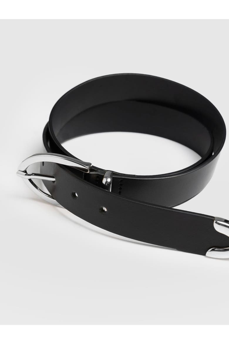 Hoxton Belt, Alternate, color, Black/Silver