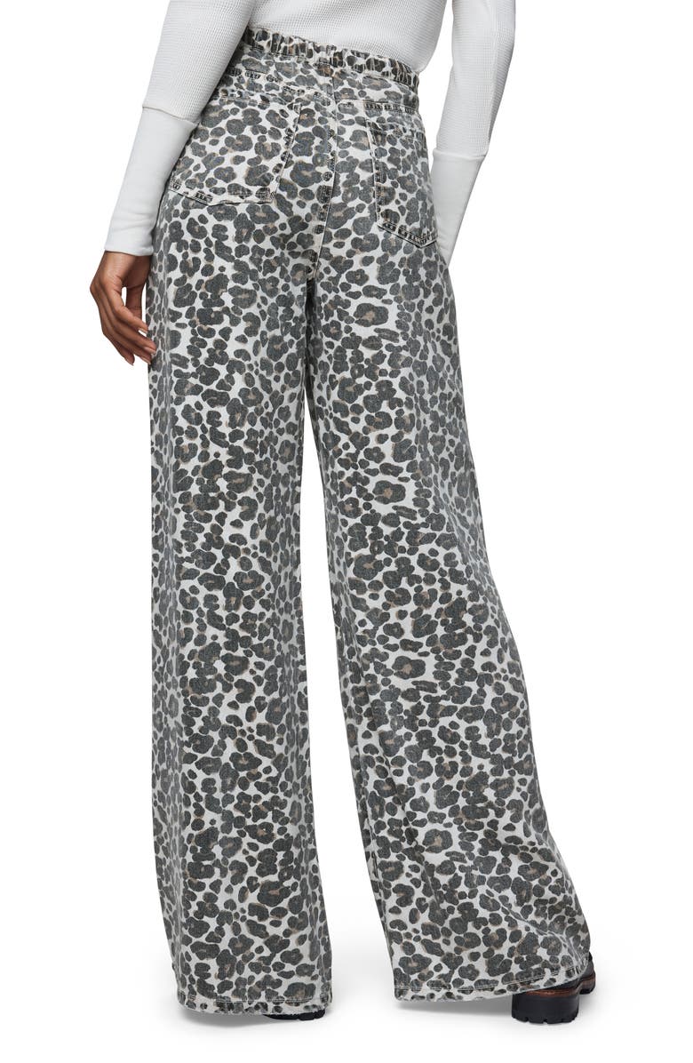 Splendid Leopard Denim Lounge Pants, Alternate, color, Brown/Grey Leopard Print