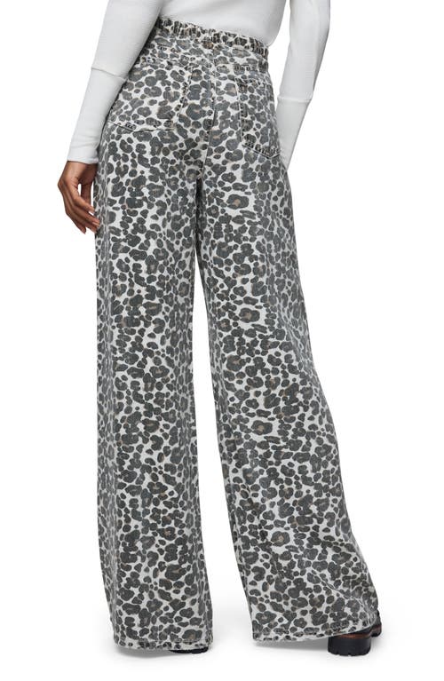 Splendid Leopard Denim Lounge Pants In Animal Print