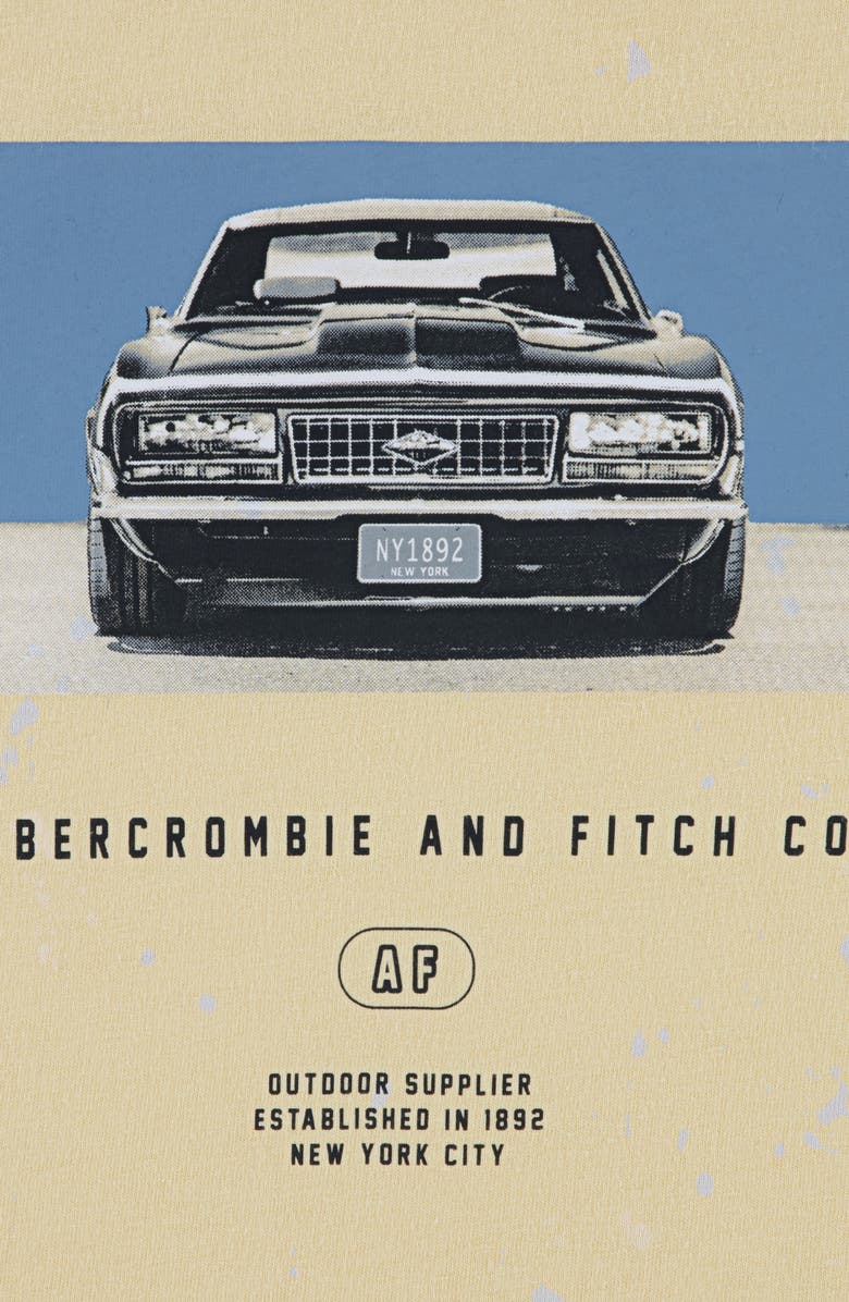 abercrombie kids Kids' Muscle Car Cotton Graphic T-Shirt, Alternate, color, Straw