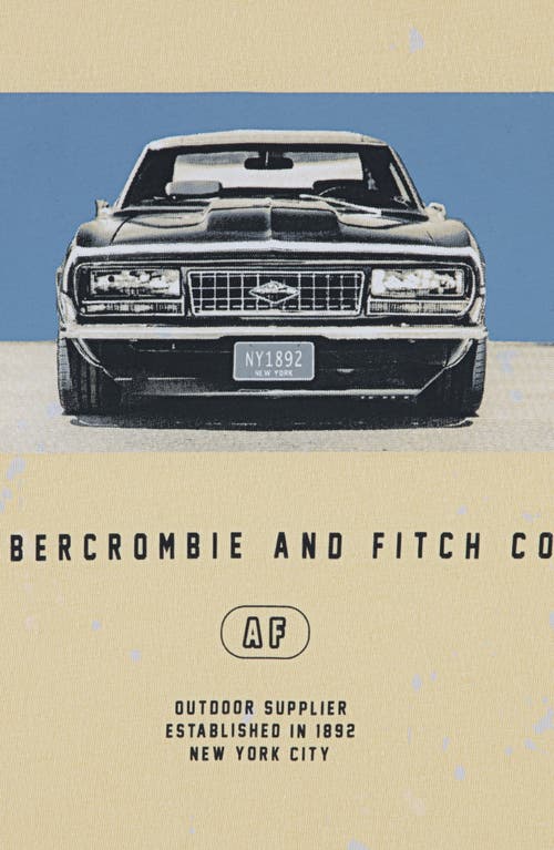 Abercrombie Kids Kids' Muscle Car Cotton Graphic T-shirt In Brown