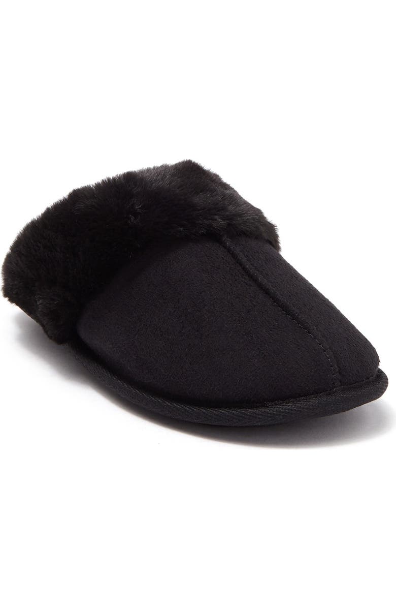 Kensie Faux Fur Lined Slipper, Main, color,