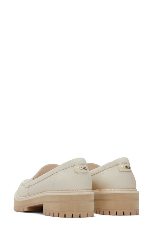 Toms Cara Platform Penny Loafer In Brown