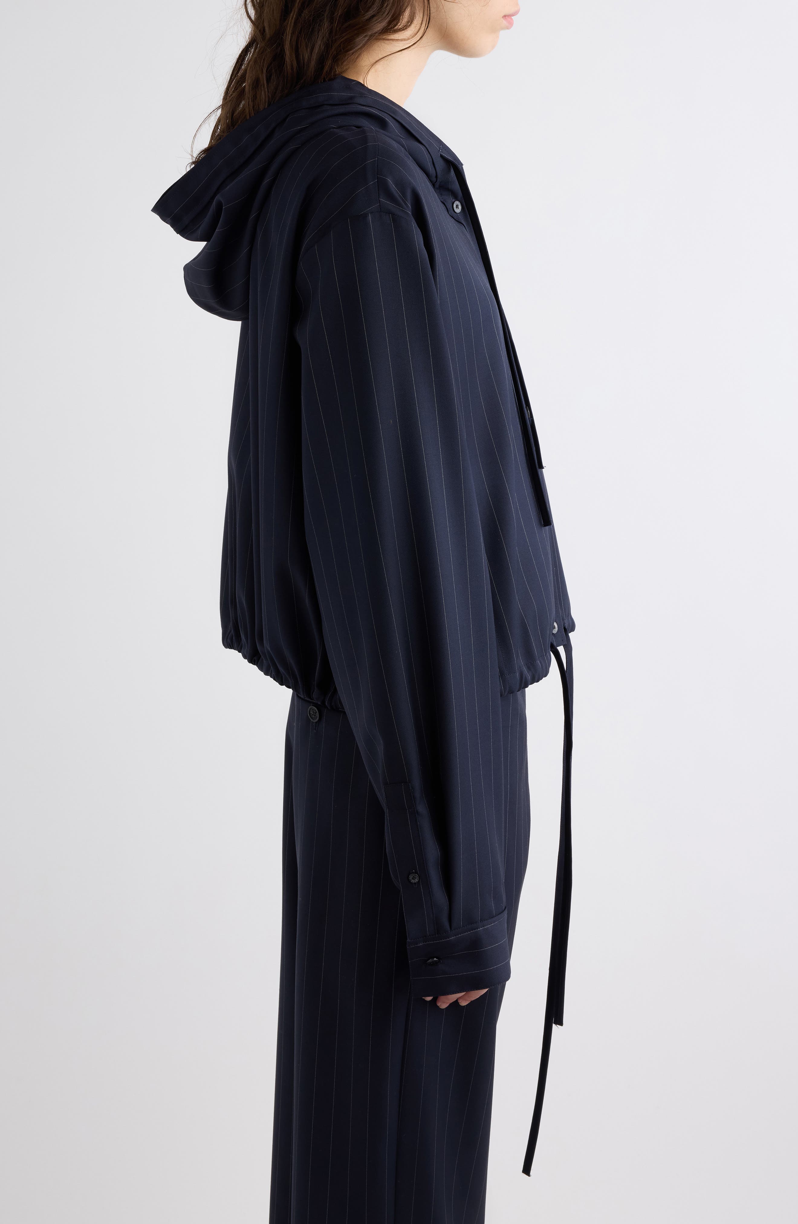 Acne Studios Sip Pinstriped Wool Jacket (Women) | Nordstrom