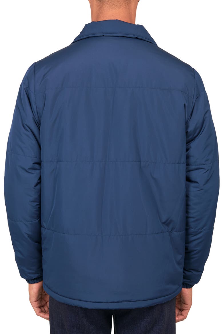 Solid Puffer Jacket, Alternate, color, NAVY