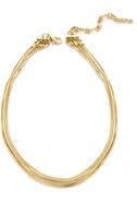Panacea Multirow Snake Chain Necklace