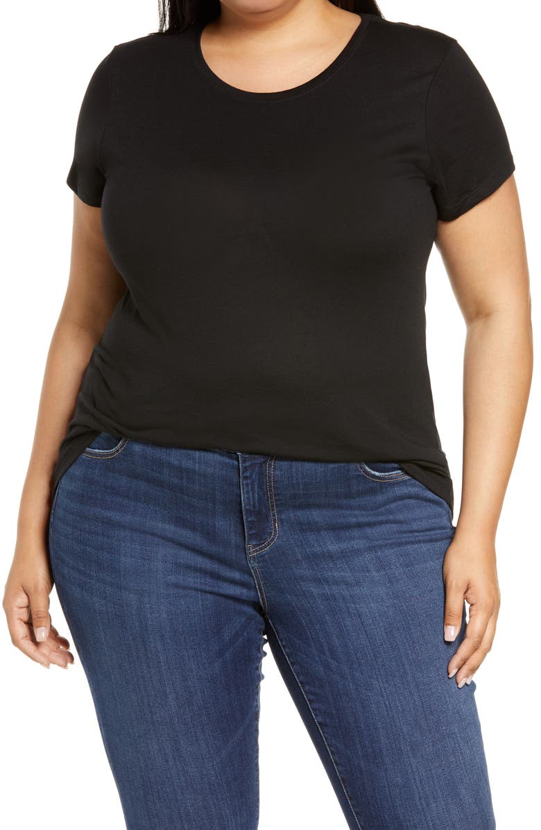 Halogen<sup>®</sup> Jersey Crewneck Shirt, Main, color,