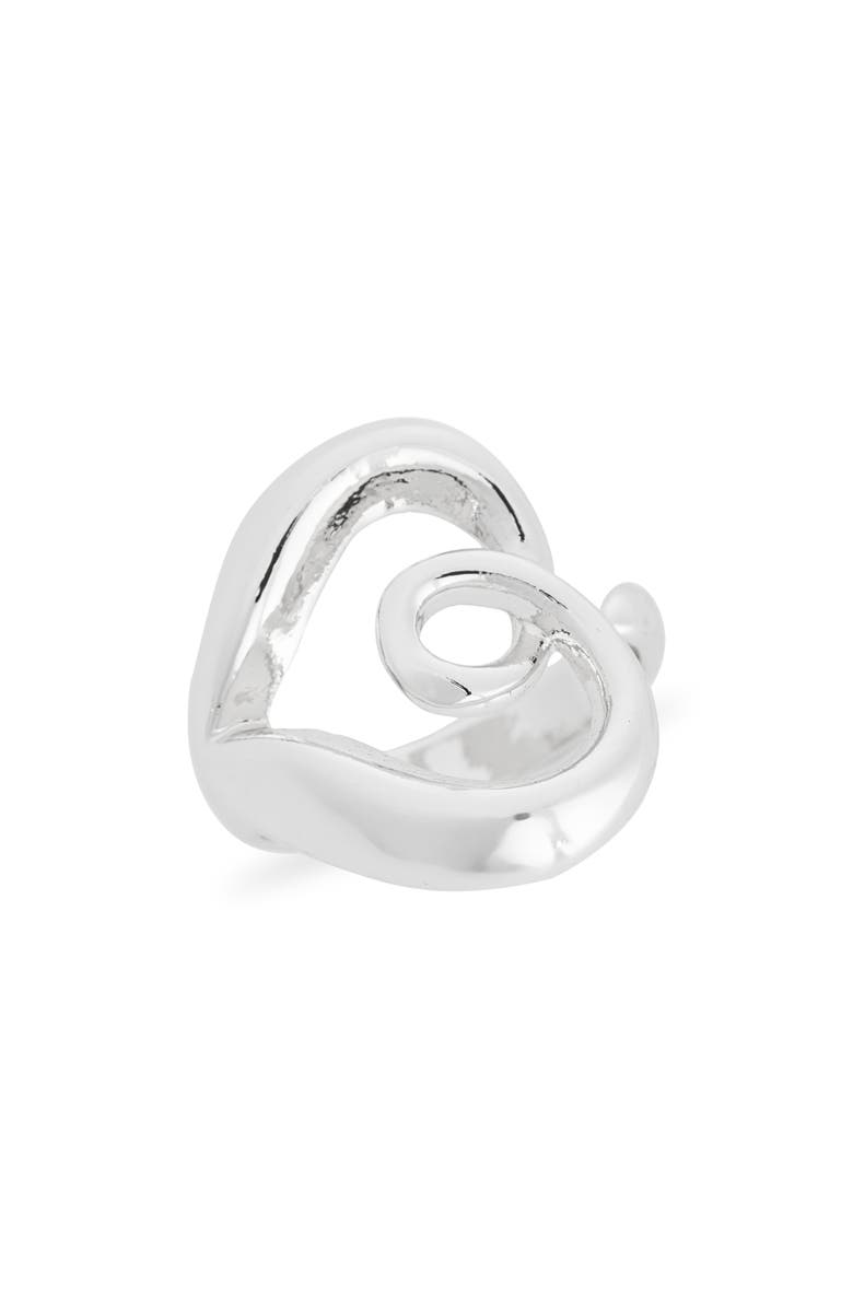 NORDSTROM RACK Demi Fine Open Heart Ring, Main, color, 