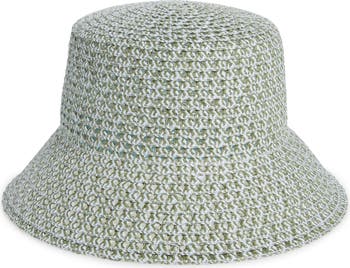 Textured Straw Bucket Hat