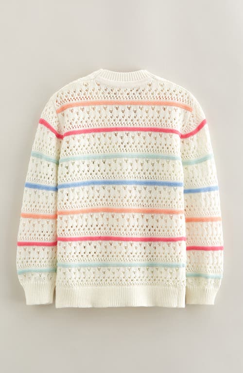 Tucker + Tate Kids' Stripe Open Stitch Cotton Cardigan In Multi