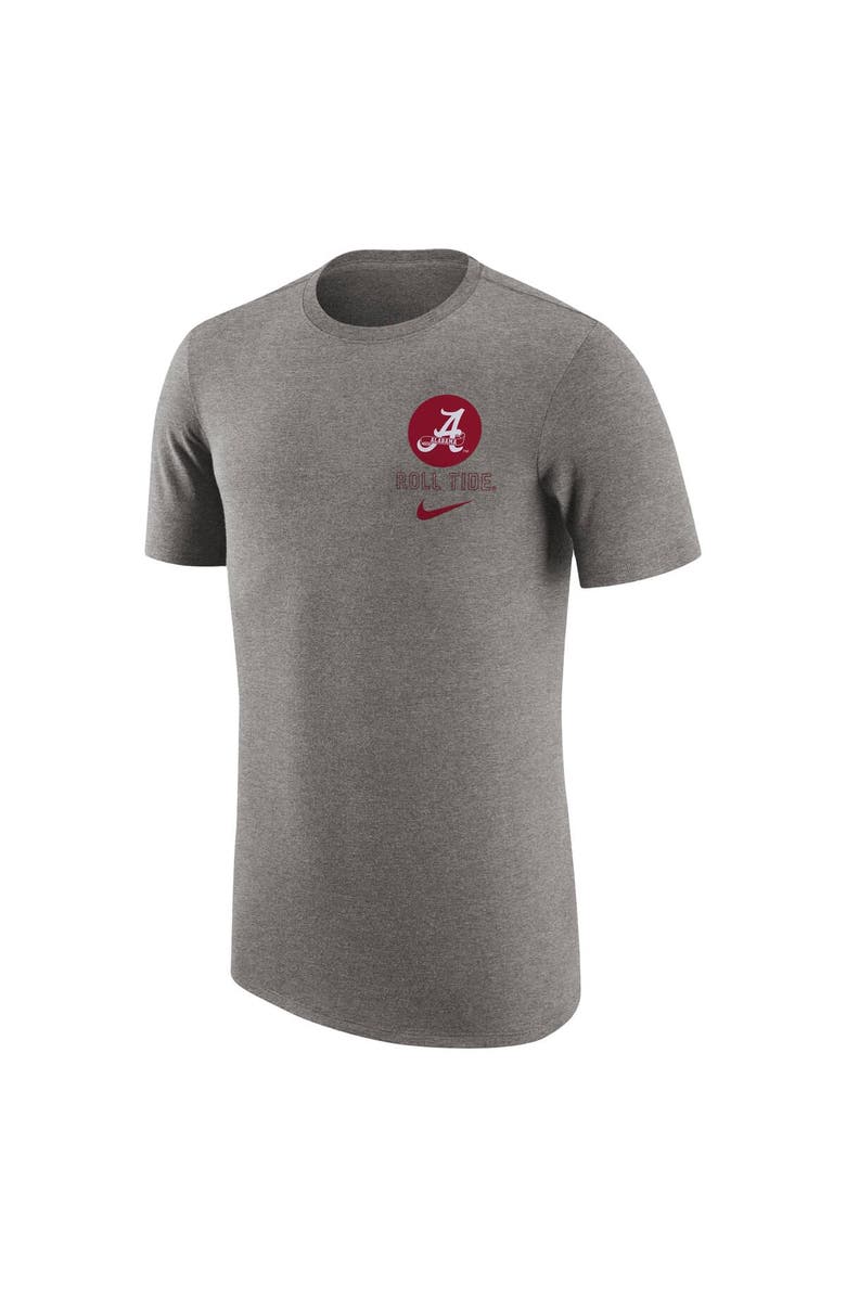 Nike Men's Nike Heather Gray Alabama Crimson Tide Retro Tri-Blend T-Shirt, Alternate, color, 