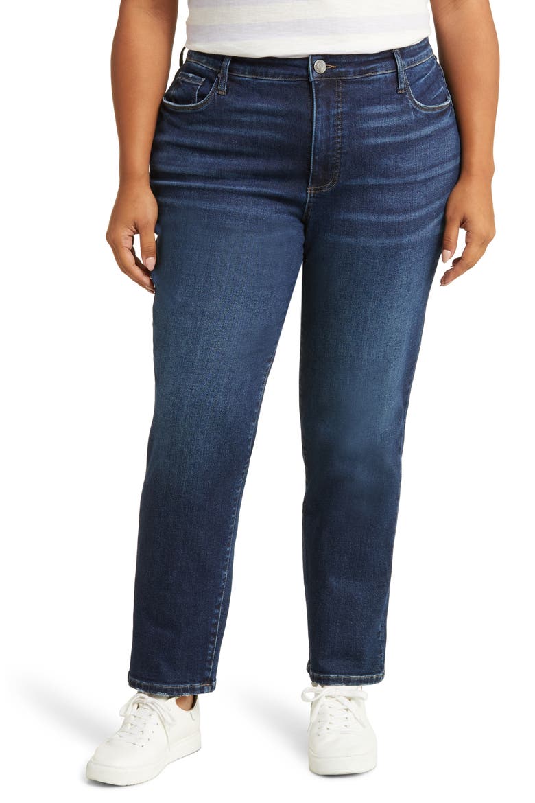 Reese Fab Ab High Waist Ankle Slim Straight Leg Jeans, Main, color, ENCHANTMENT W/D