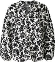 Callas Milano Keaton Shirt with lantern sleeves Floral