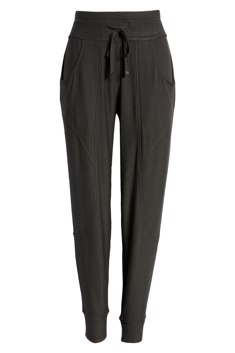 Cozy Curves High Waist Pocket Joggers, Alternate, color, BLACK