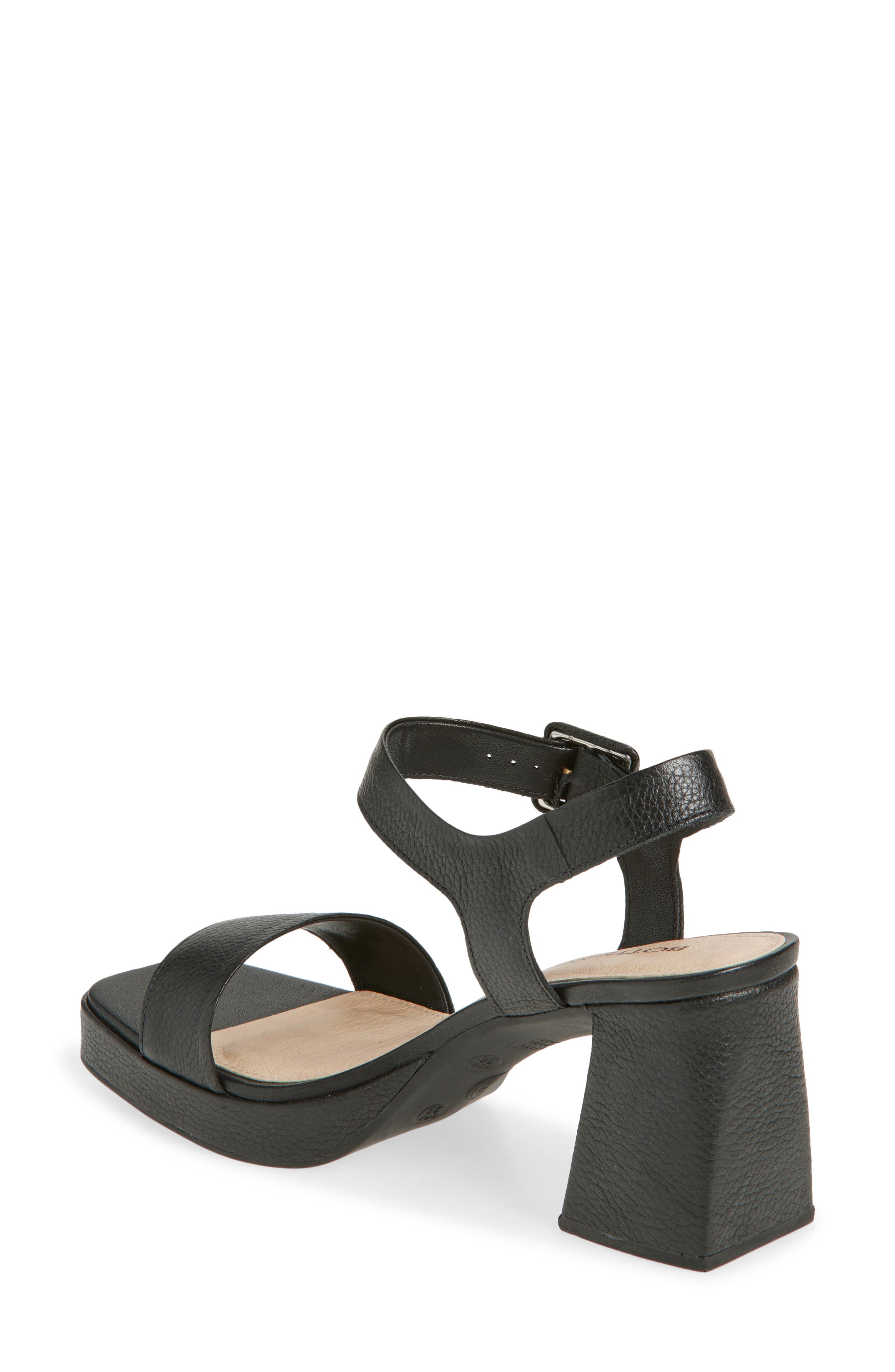 Bottero Britnet Ankle Strap Platform Sandal, Alternate, color, Preto