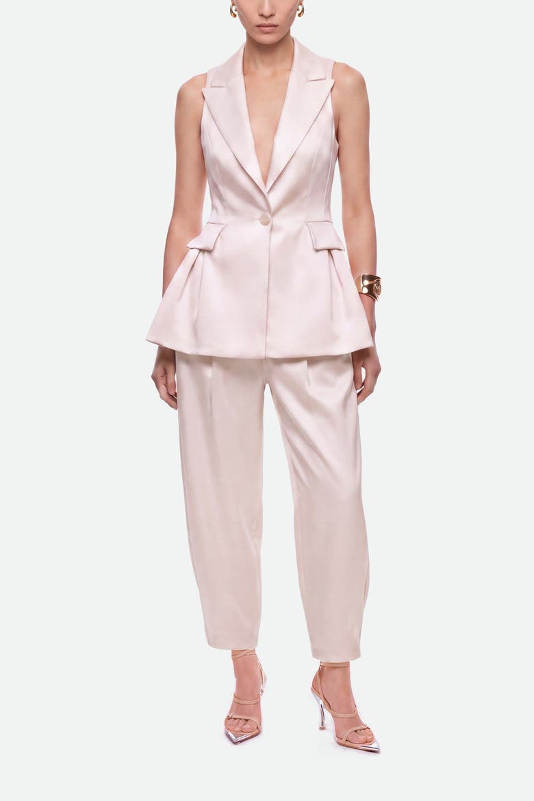 High Waist Balloon Leg Trousers, Alternate, color, Ivory