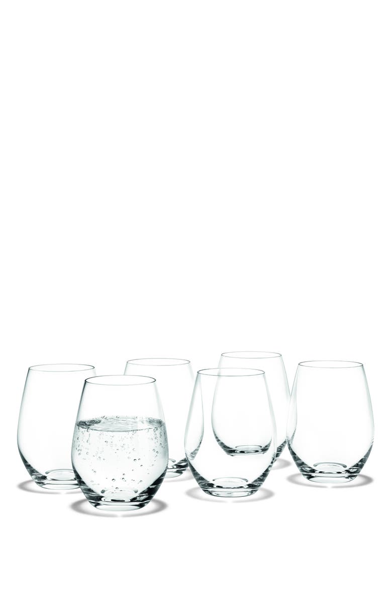 Cabernet 6-Piece Short Tumbler Set, Main, color, Clear