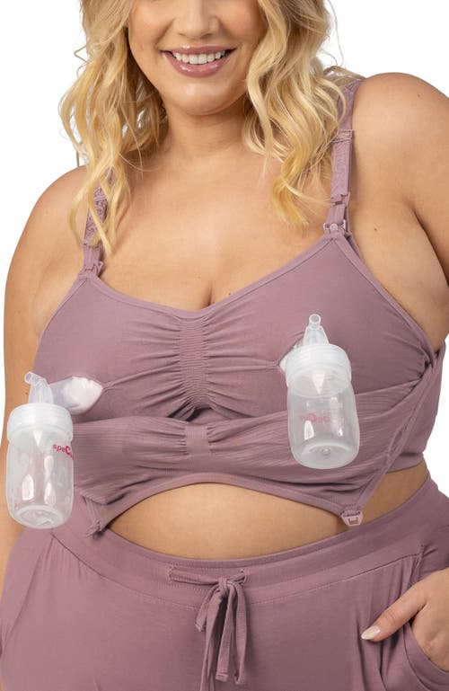 Kindred Bravely Busty Sublime Hands-free Pumping & Nursing Bra In Purple