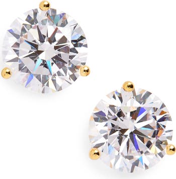 【STONEHENgE】SHe collection〜14K Cubic Earrings T0103 1/6 CT. T.W. Composite Diamond Stud Earrings in 10K Gold