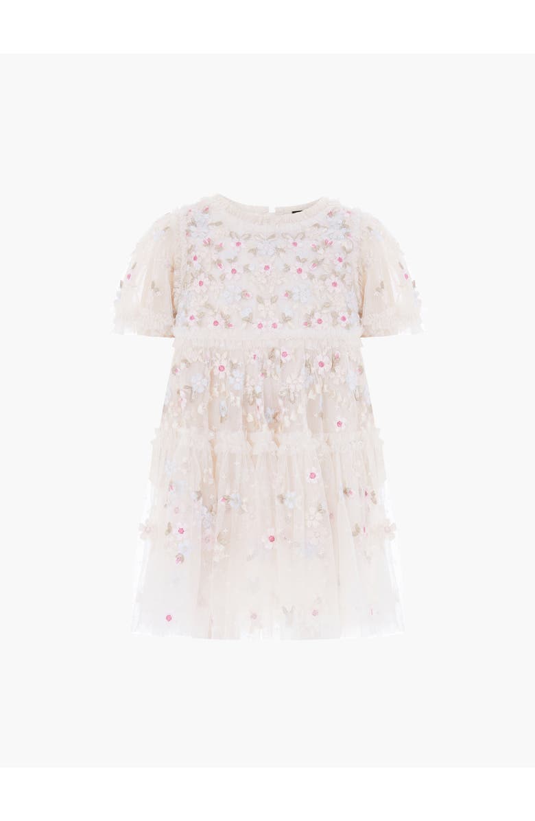 Needle & Thread Garland Ribbon Baby Dress, Alternate, color, Cream/Pastel
