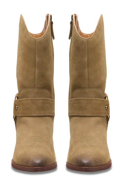 Clarks Morzine Rise Suede Cowboy Boot In Brown