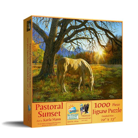 Pastoral Sunset 1000 piece Jigsaw Puzzle for Adults