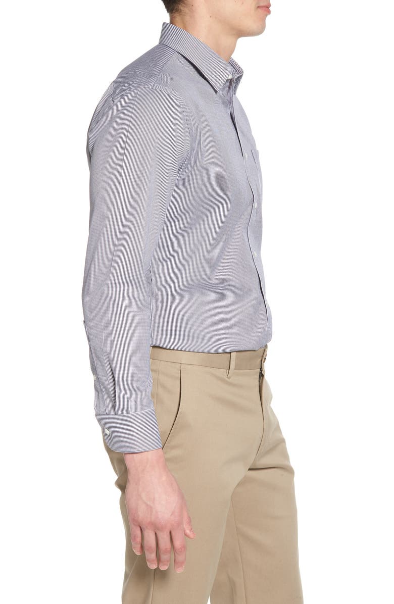 NORDSTROM MEN'S SHOP Smartcare<sup>™</sup> Trim Fit Stripe Dress Shirt, Alternate, color, 