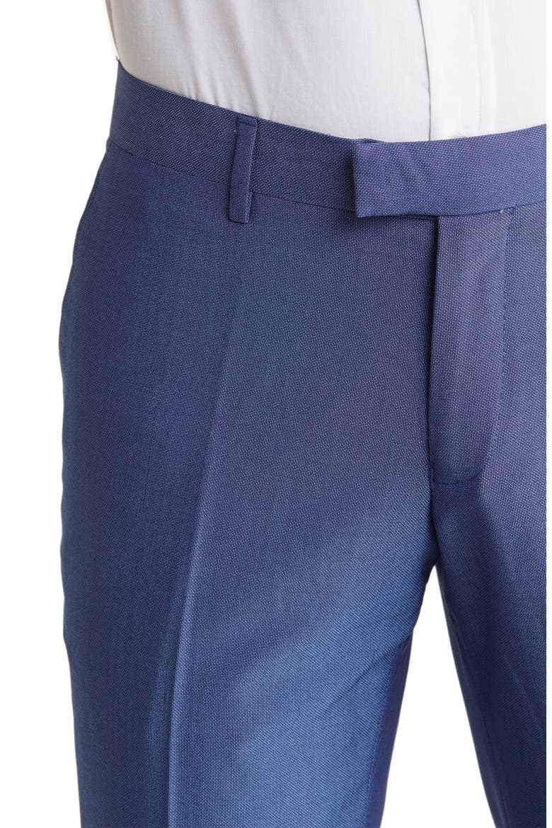 Solid Two Button Notch Lapel Slim Fit Suit, Alternate, color, NAVY