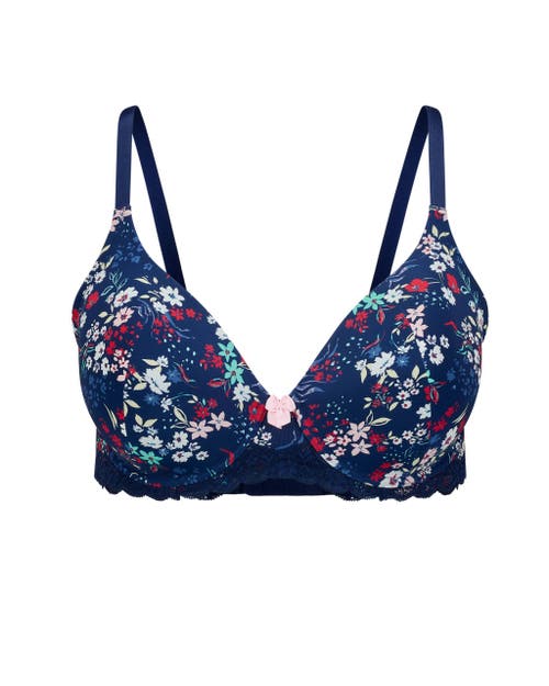 Adore Me Nare Contour Full Coverage Bra In Blue
