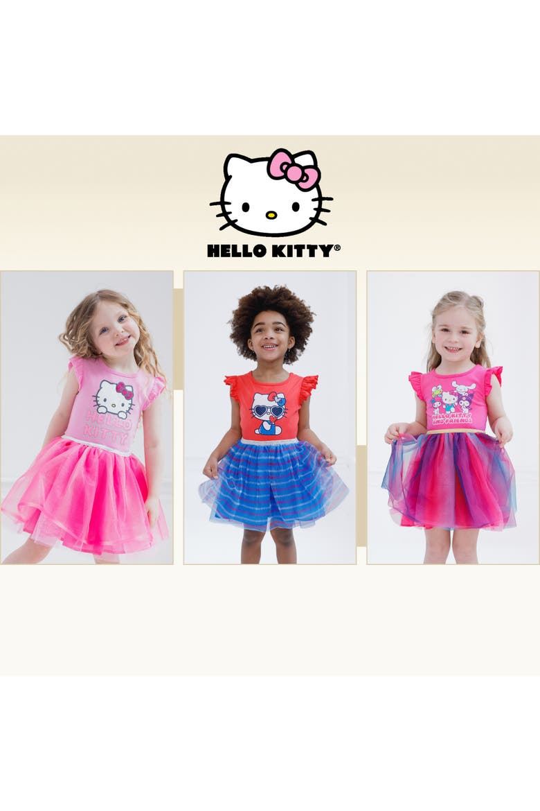 Sleeveless Tutu Dress, Alternate, color, Hello Kitty Friends