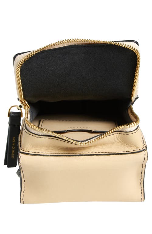 Ashya Heritage Checker Bolo Crossbody Bag In Oat