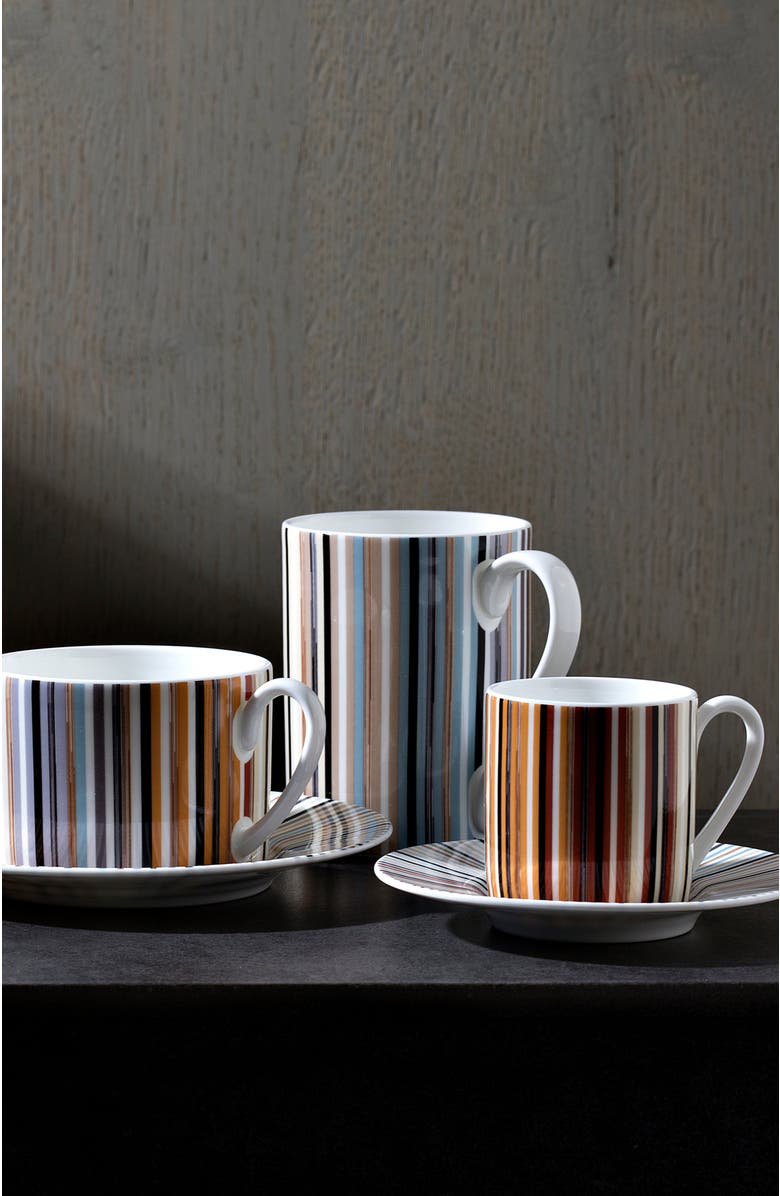 Missoni Home Tableware Mug Cup STRIPES in Luxury Box Jenkins 148 diam. 3", H 3.9", cap. 12.5 oz, Alternate, color, Multicolor