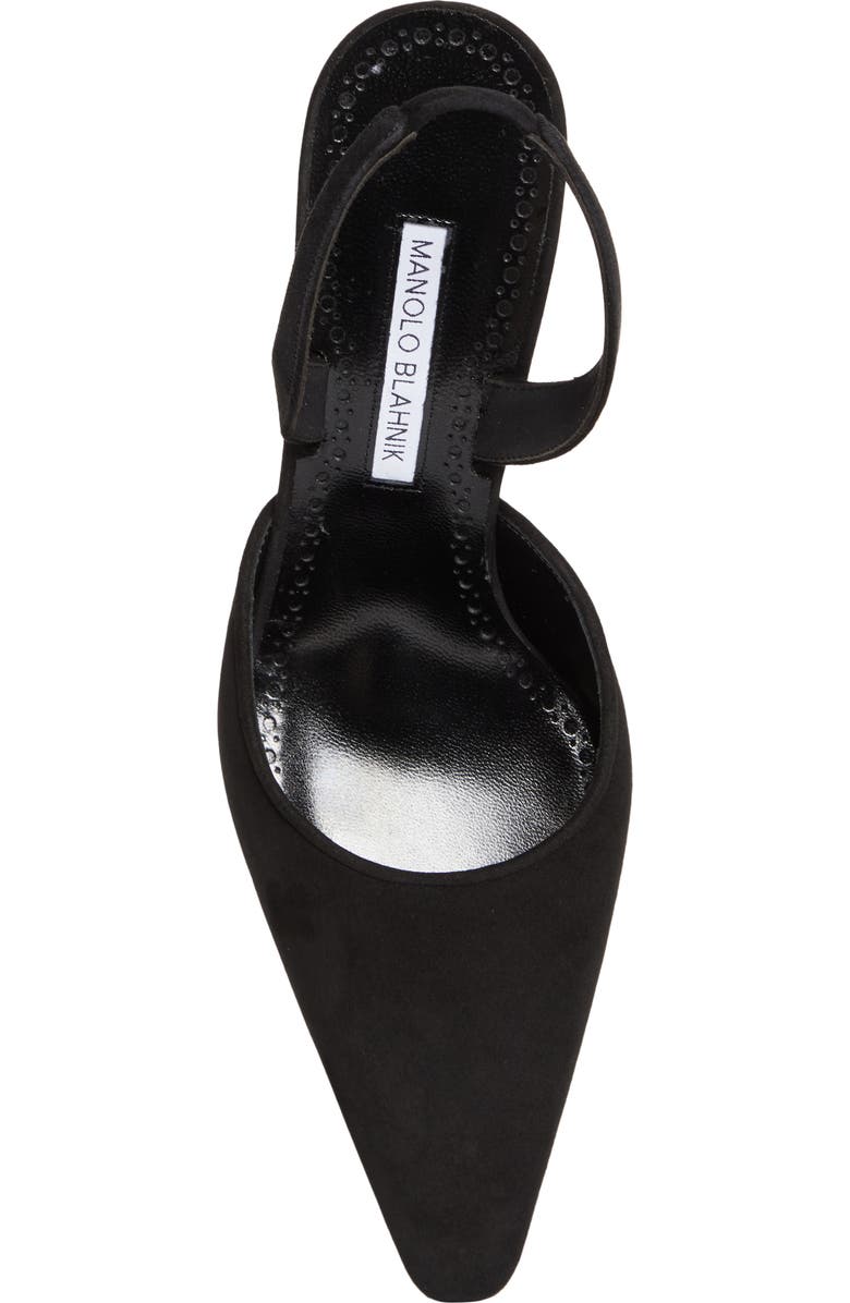 Manolo Blahnik Borelapla Slingback Pump, Alternate, color, Black