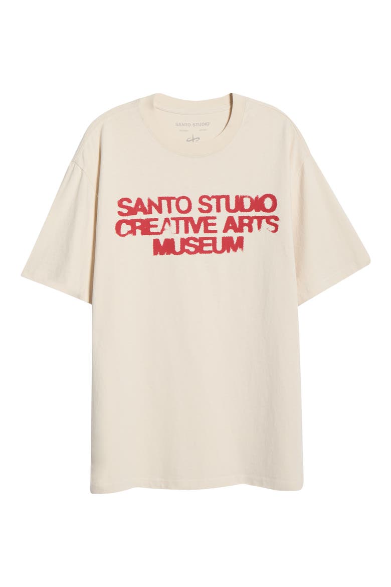 Museum Drappo Graphic T-Shirt, Alternate, color, CREAM