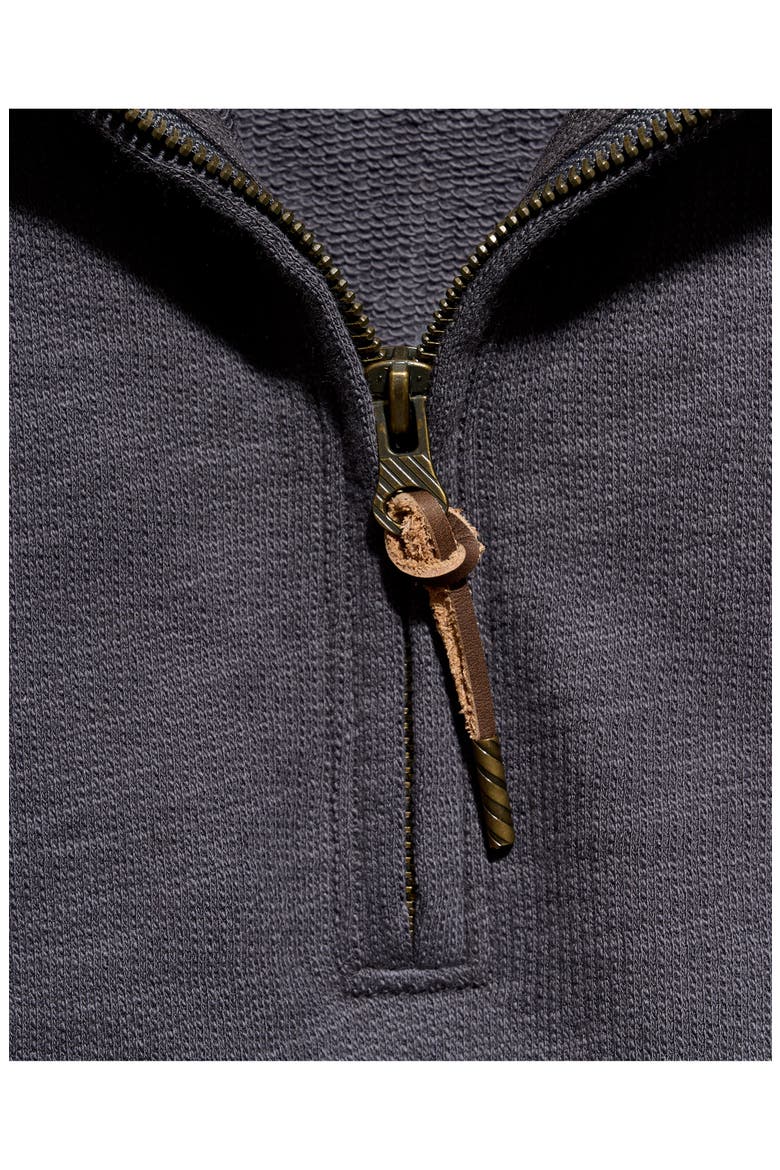 French Terry Half Zip Pullover, Alternate, color, ASPHALT