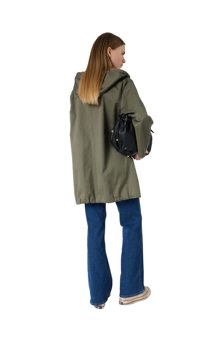 GERARD DAREL Janaya Hooded Parka, Alternate, color, Khaki Green