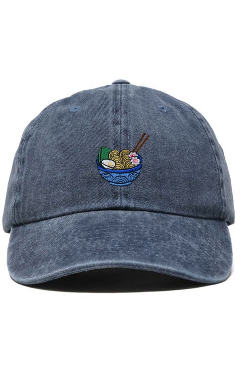 Noodles Embroidered Casual Cap
