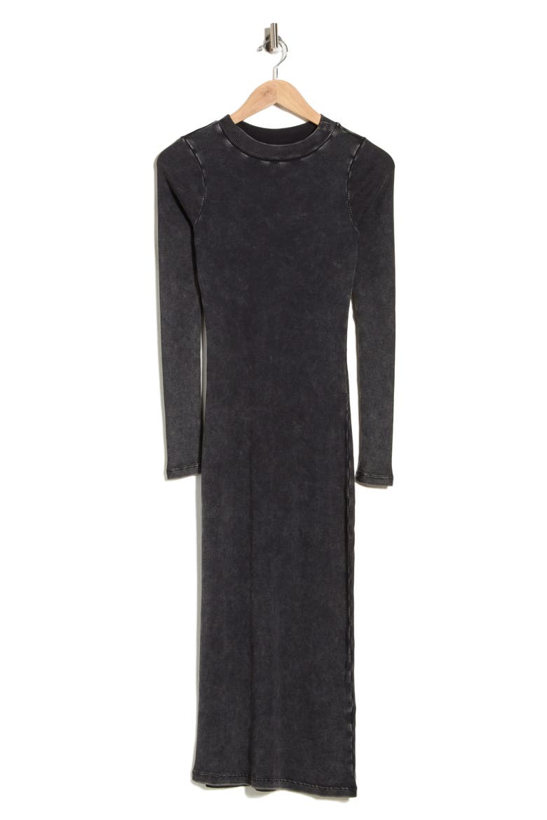 Dax Long Sleeve Midi Dress, Alternate, color, BLACK GOLD MINERAL