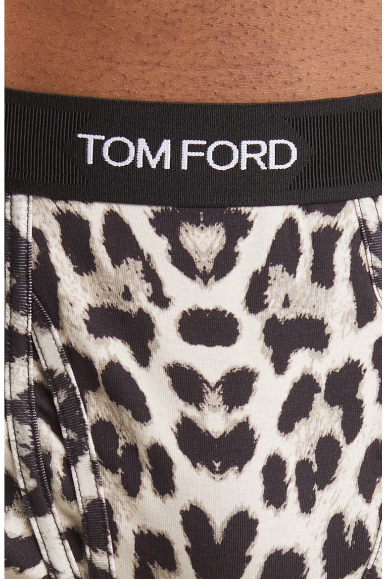 Snow Leopard Print Boxer Briefs, Alternate, color, SNOW LEOPARD