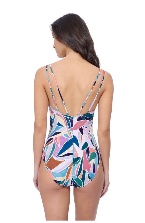Profile By Gottex Aura V Neck One Piece In Multi