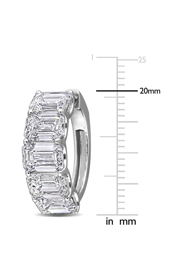 10ct. t.w. Lab-Grown Diamond Hoop Earrings 14k, Alternate, color, White Gold